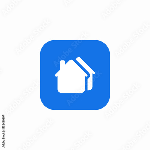 row house icon sign vector