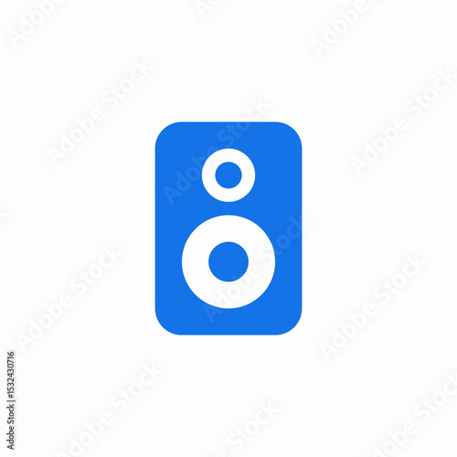 stereo audio speaker icon sign vector