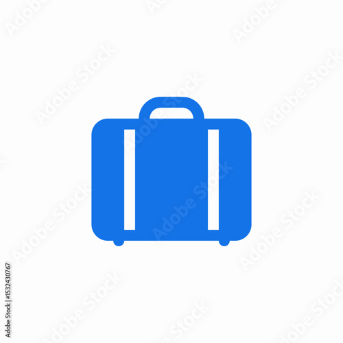 suitcase baggage icon sign vector
