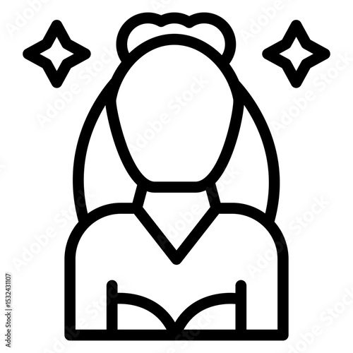 Vector Design Bride Icon Style