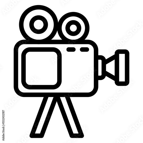 Vector Design Video Camera Icon Style