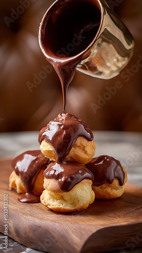 Chocolate Profiteroles: Decadent Dessert Tower
