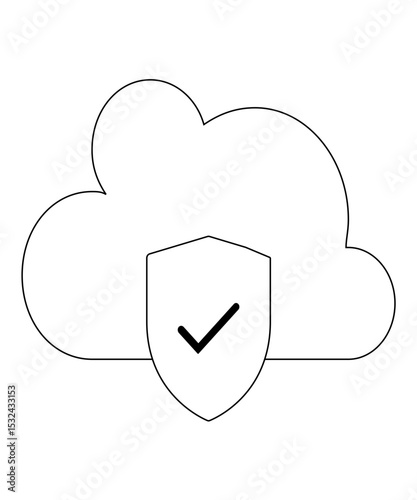 cloud secure icon