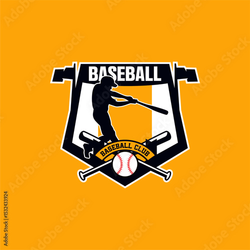 Vector Baseball Softball Team Academy Logo Template Vector Equipment 