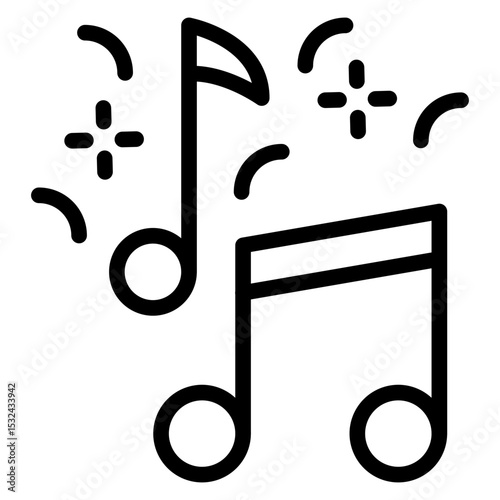 Vector Design Music Icon Style