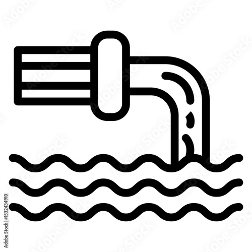 Vector Design Waste Water Icon Style