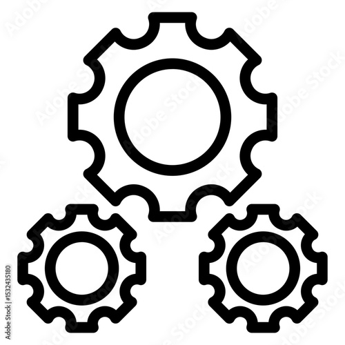 Vector Design Cogwheel Icon Style