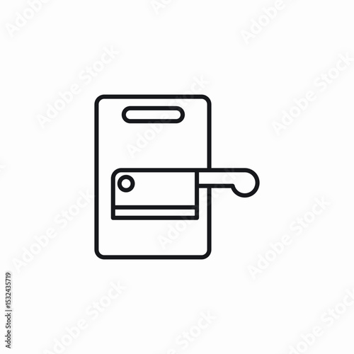 chopping board icon sign vector