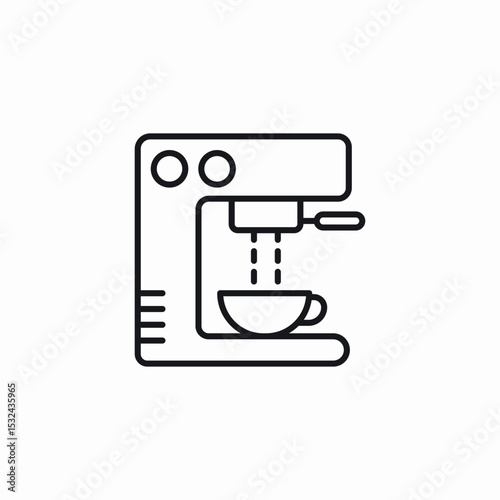 coffee machine icon sign vector