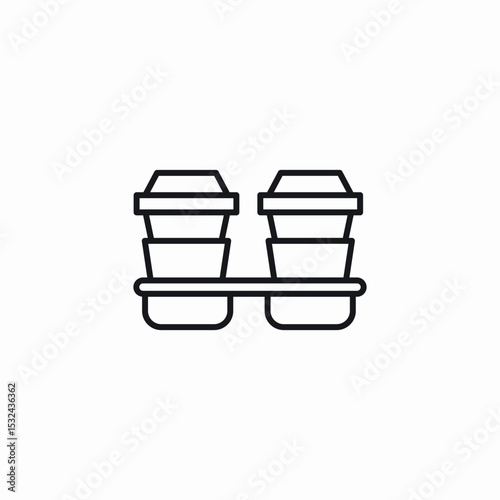 cup case icon sign vector