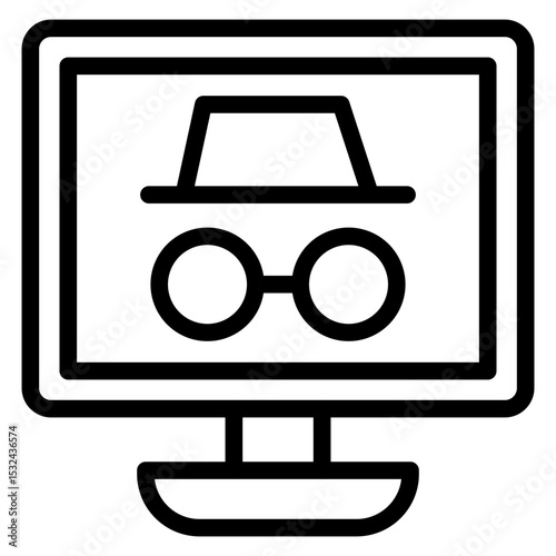 Vector Design Incognito Icon Style