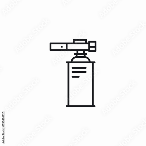 gas burner icon sign vector