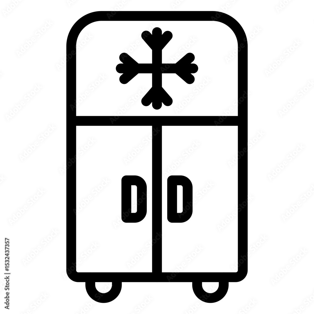 Obraz premium Vector Design Fridge Icon Style