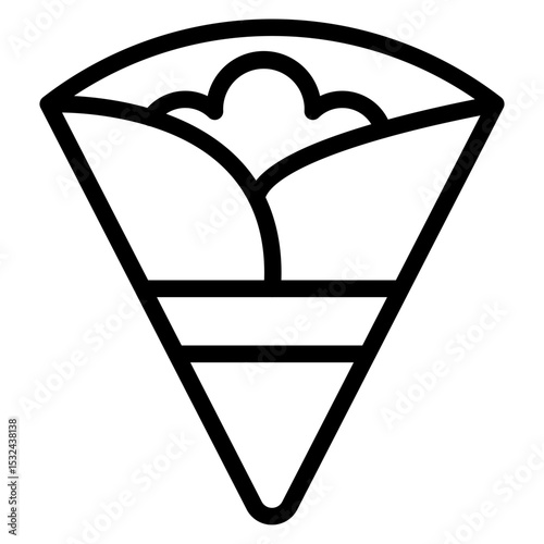 Vector Design Crepe Icon Style