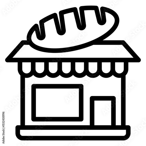 Vector Design Bakery Shop Icon Style