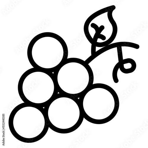 Vector Design Grapes Icon Style