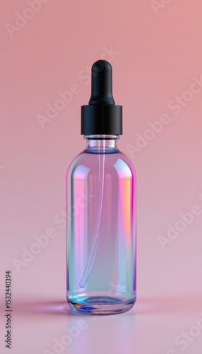 Vibrant Iridescent Dropper Bottle for Cosmetics