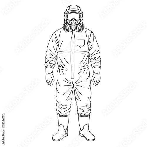 Hazmat Suit Sketch
