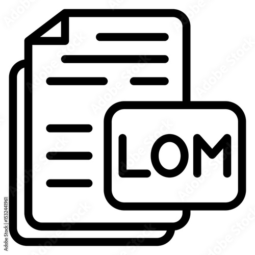 Vector Design LOM Icon Style
