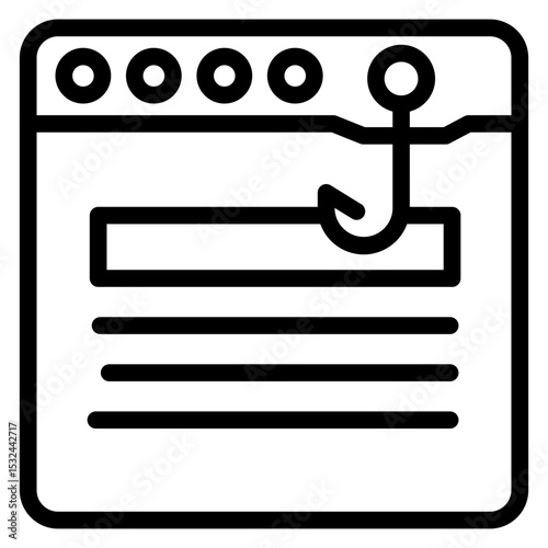 Vector Design Phishing Icon Style