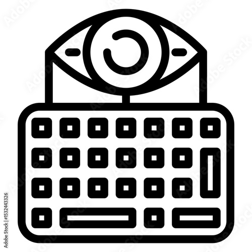Vector Design Keylogger Icon Style
