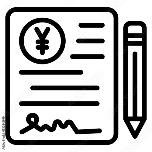 Vector Design Agreement Icon Style