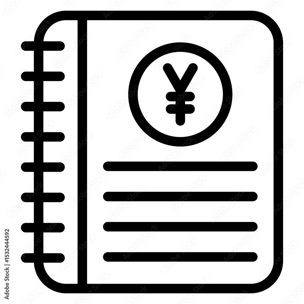 Fototapeta premium Vector Design Notebook Icon Style