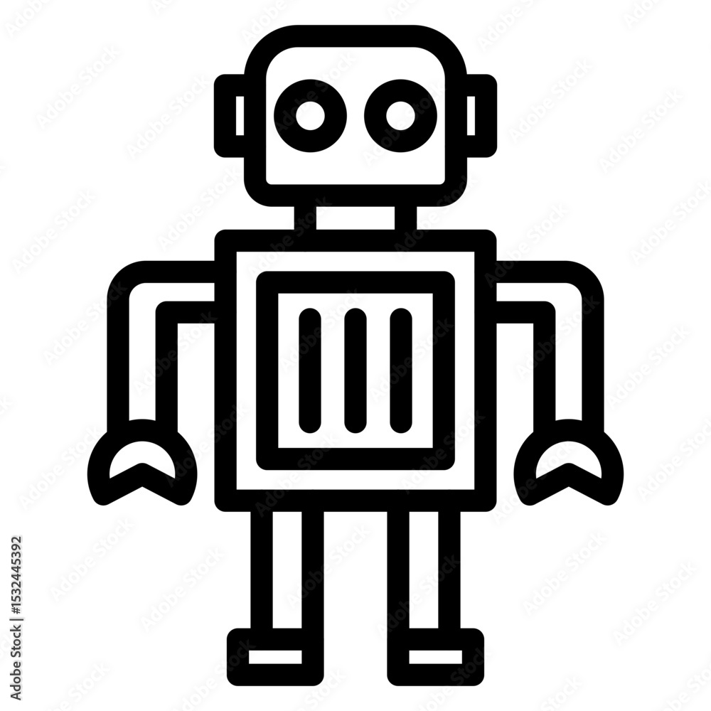 Fototapeta premium Vector Design Robot Icon Style