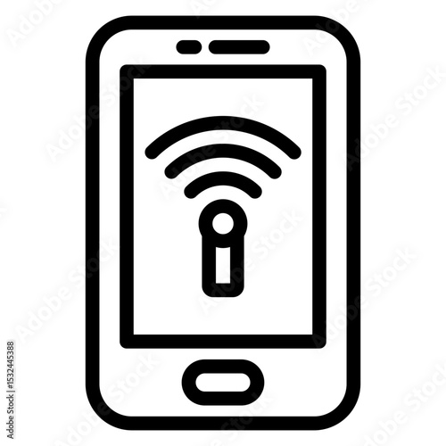 Vector Design Mobile Hotspot Icon Style