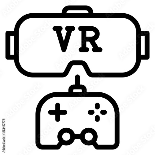Vector Design Vr Gaming Icon Style