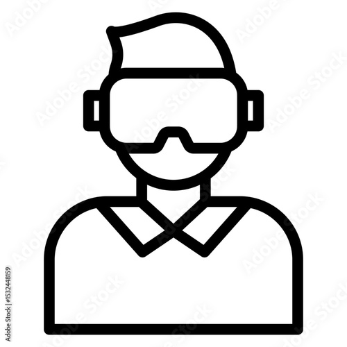 Vector Design Virtual Reality Icon Style