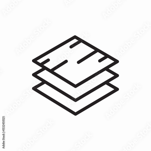 Wood layers
icon vector 