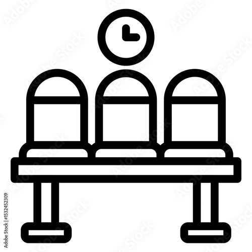 Vector Design Waiting Room Icon Style
