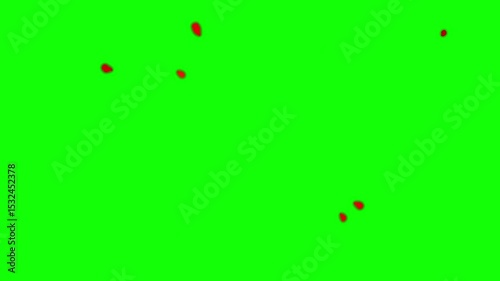 Cartoon fire , fire cartoon graphics, anime fire. Set cartoon loop animation fire or flame isolated on green background. 
