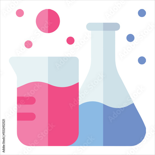 Retort Icon – Chemistry Distillation Equipment and Glass Flask EPS 10