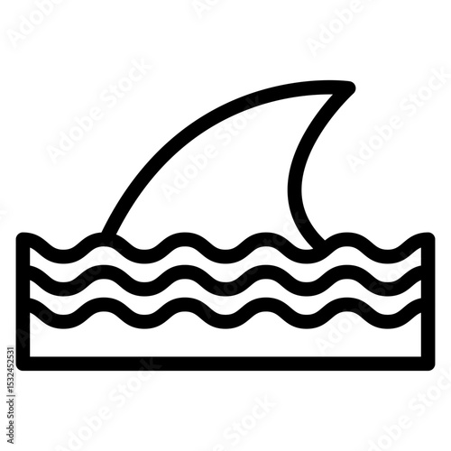 Vector Design Fins Icon Style