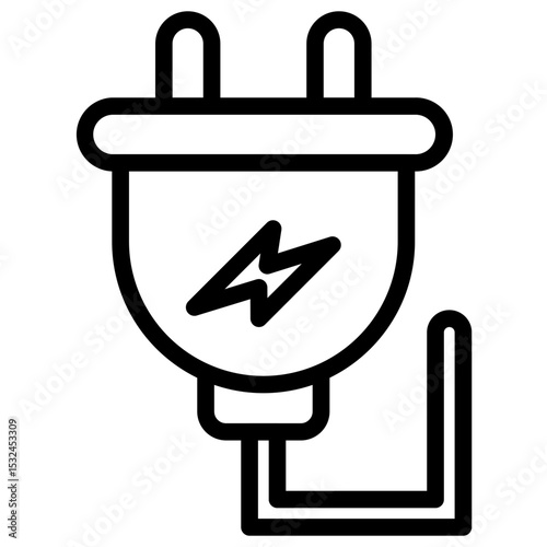 Vector Design Power Plug Icon Style