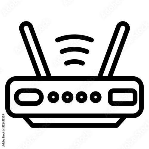 Vector Design Wireless Router Icon Style