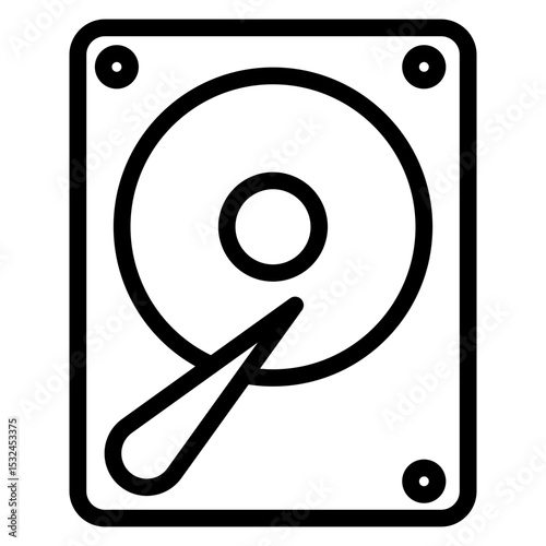 Vector Design Hard Drive Icon Style