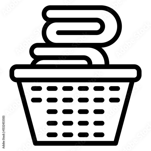 Vector Design Laundry Basket Icon Style