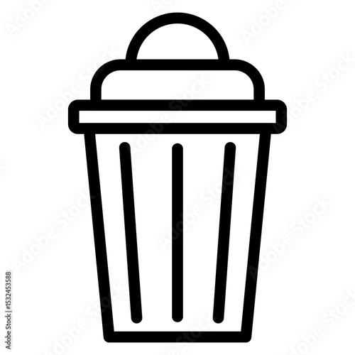 Vector Design Trash Bin Icon Style