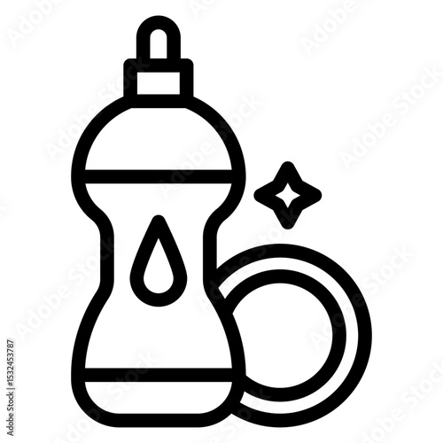 Vector Design Dishwashing Icon Style