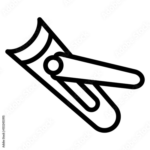 Vector Design Nail Clipper Icon Style