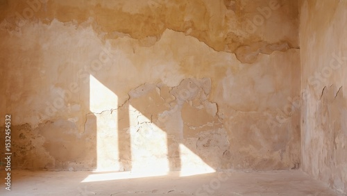 Sunlight Through Ancient Wall: Architectural Texture, Light and Shadow