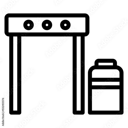 Boarding Gate Icon Style