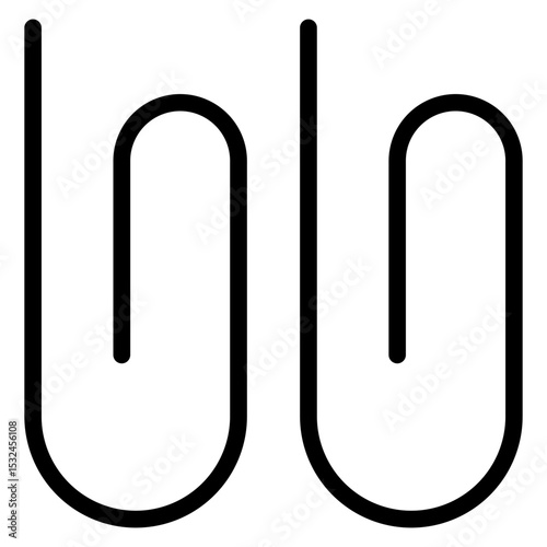 Vector Design Paper Clip Icon Style