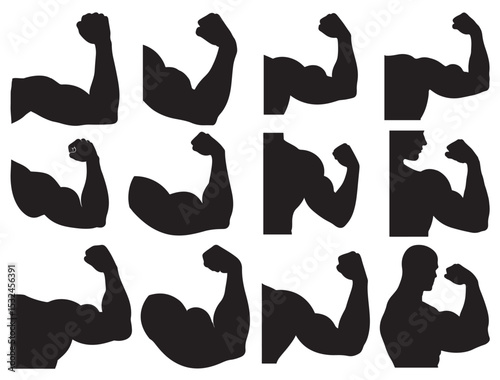 ARM MUSCLE SILHOUETTE