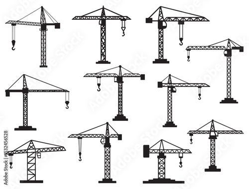 CONSTRUCTION CRANE SILHOUETTE