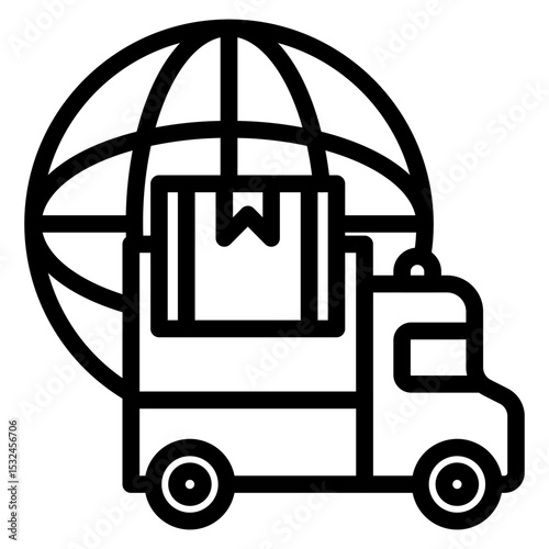 Global Delivery Icon Style