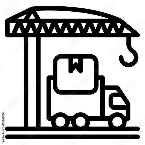 Logistics Delivery Icon Style